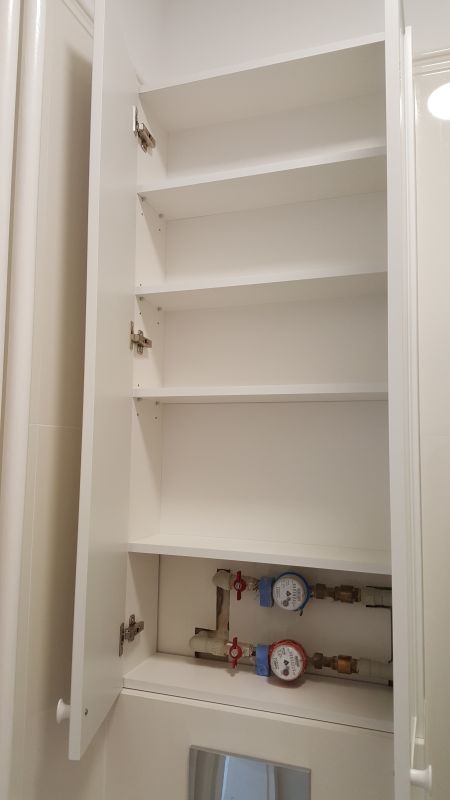 JP Meble – realizacja – łazienka – Zabudowa sedesu 2 02